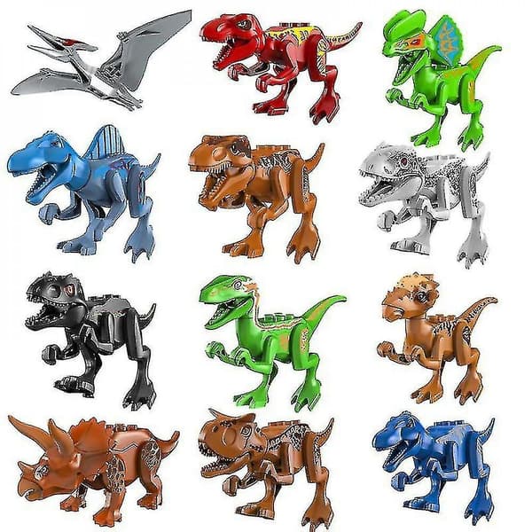 Jurassic World Dinosaur Byggeklodser 8 stk