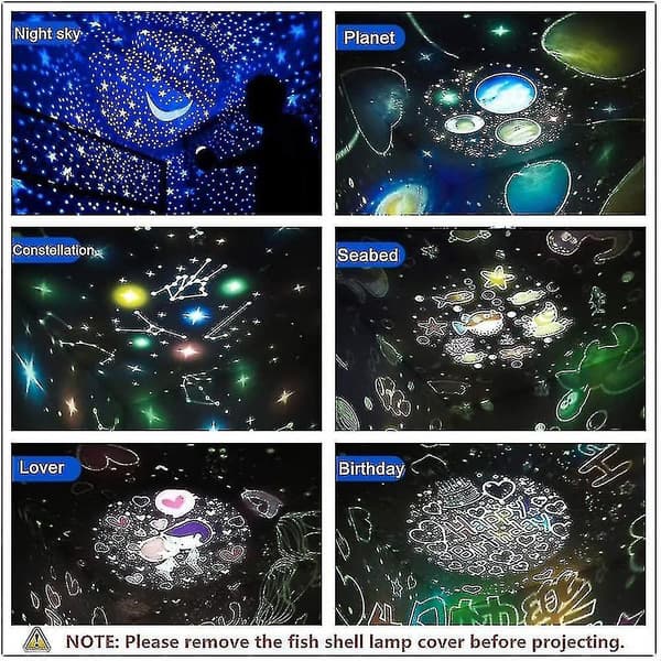 Children's Night Light Designed With Led Star Projector Remote Control And Timer Blue