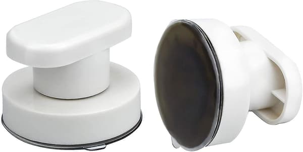 2 Pack Suction Cup Door Handle, Bay Window Suction Cup Handles With Strong Suction Cup For Bathroom Drawer Cabinet Cupboard