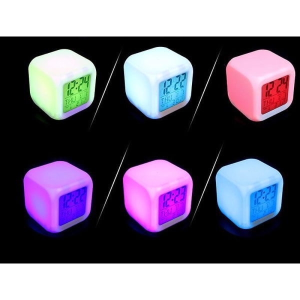 Rosalind League Of Legends Arcane Colorful Led Square Luminous Creative Alarm Clock Gift-jinx And Burst C