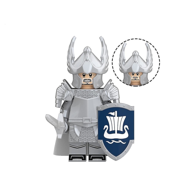 Medieval Soldier Building Block Knight Guard Trumpeter Swordsman Children Assembling Building Block Toy 6pcs