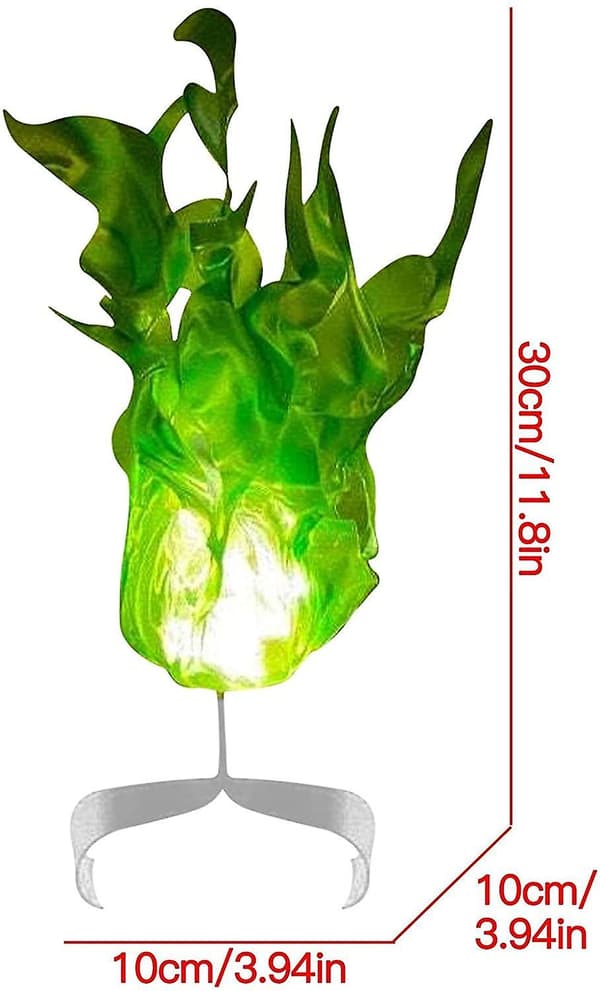 Gemdeck Halloween Flydende Ildkugle Rekvisit, Lysende Flydende Ildkugle LED Green