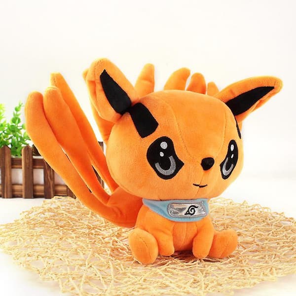 25cm Naruto Nine-tail Fox Kurama Plush Toy Doll Pillow Gift