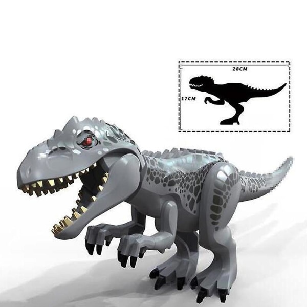 2022 Moc Big Jurassic Dinosaur World Spinosaurus Ankylosaurus Dino Building Block Model Diy Bricks Educational Toys Gifts L18