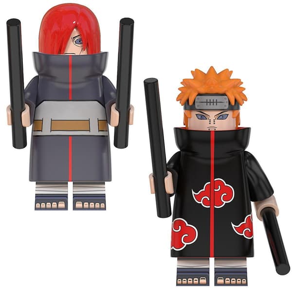 8 stk. Ninja Mini Figurer Sett Leker Action Figur Anime Helter Mini Figur Bursdagsgaver For Barn Gutter Jenter