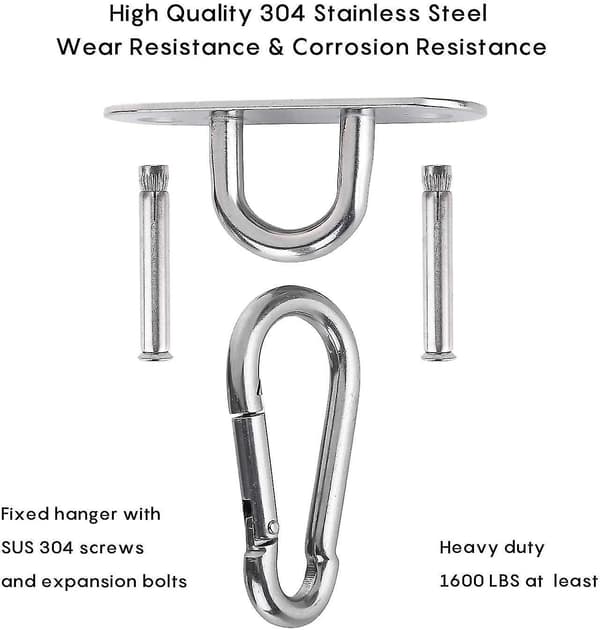Ceiling Hook, 450kg Capacity Heavy Duty Ceiling Wall Mount Hook 304 Stainless