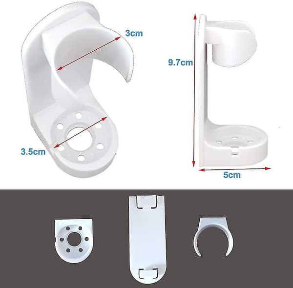 Toothbrush Holder[1 Pcs], Adhesive Holder Wall Mount Storage Set Organizer Electric Toothbrush Body Base Stander