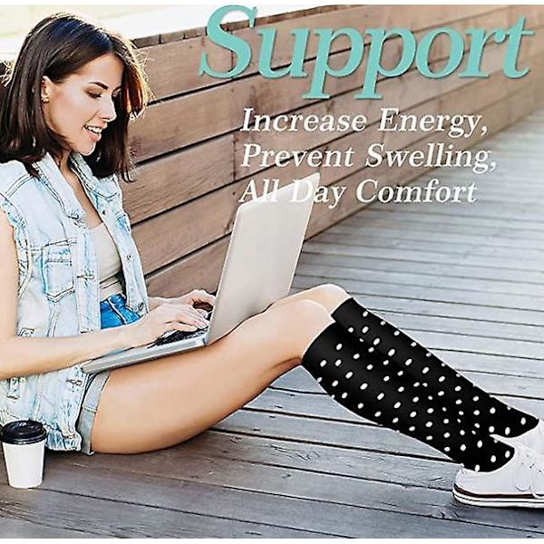 Compression Socks For Women & Men Circulation 6 Pairs For Athletic Running Cycling set12 L XL