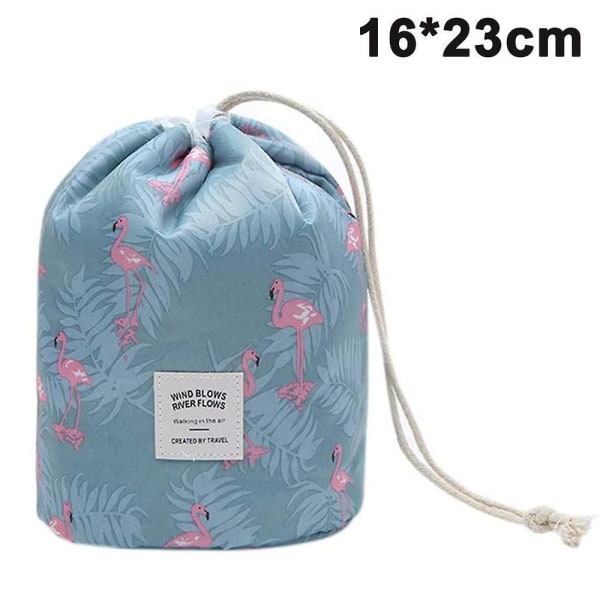 Barrel Multifunctional Travel Make Up Bags Toiletry Bags With Storage Pouch For Women&Girls Bucket F