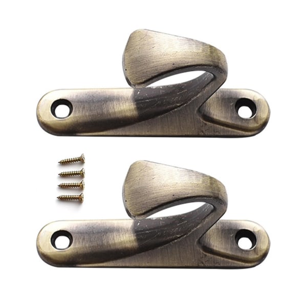 2pcs Curtain Hooks Simple Exquisite Small Multifunctional Home Curtain Holdbacks Drapery Tiebacks For Home Gold Yellow