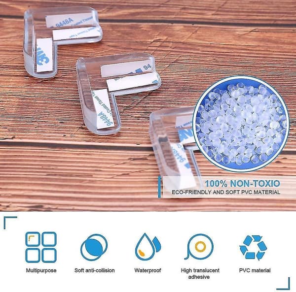 12 Pieces For Children Safety Transparent Corner Protection Corner Covers