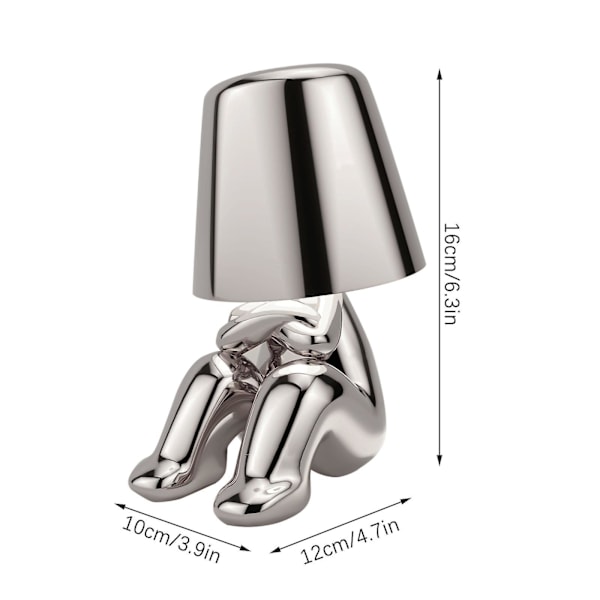 Thinker Lampe Kollektion Skrivebords Natlampe Sølv
