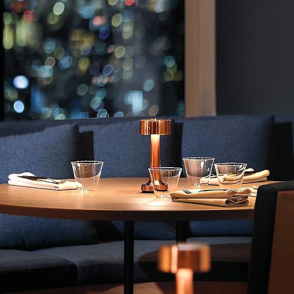 Touch Sensor Bar Rechargeable Table Lamps Bronze