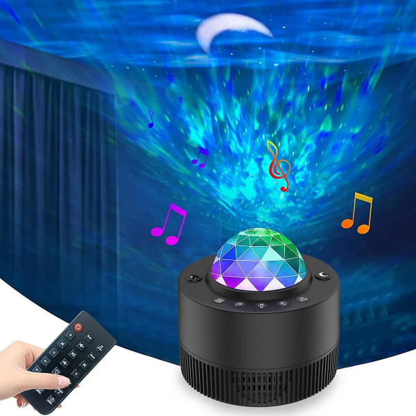 Stjerneprojektorlys, LED Natlys, Galaxy Nebula Loftprojektorlampe, med Fjernbetjening og Timer, til Børn og Voksne Soveværelse Fest Bedste Gave