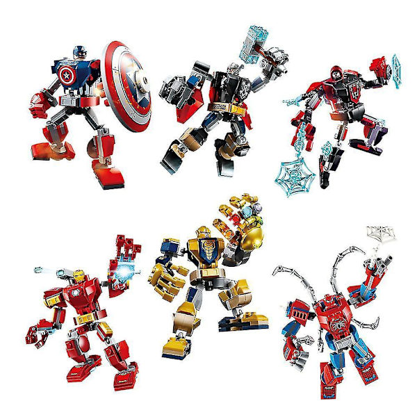 12 cm Disney Avengers Thor Samlet Byggeklods Legetøj