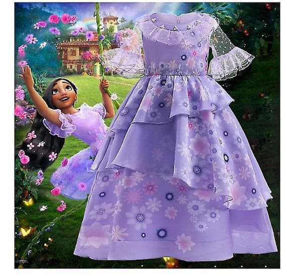 Encanto Isabela Prinsessamekko Tytöille 110cm