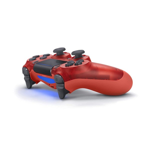 Wireless Game Controller Compatible With Ps4/ Slim/pro Console Transparent Red