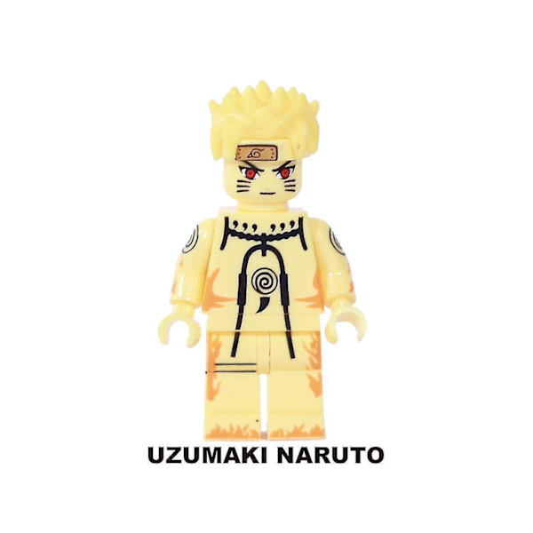 Naruto Uzumaki Assembled Minifigure Children's Building Block Toys 8pcs