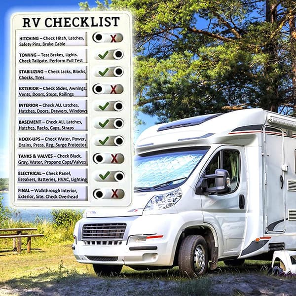 Reusable Memo Plastic Board Rv Checklist My Chores Elder Care Checklist Tool RV Checklist