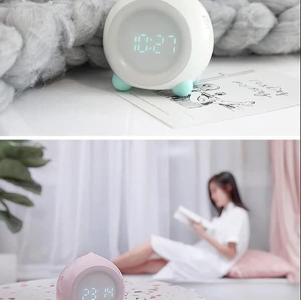 Kids Alarm Clock, Wake Up Light, Digital Clock, Nap Timer, Snooze Function