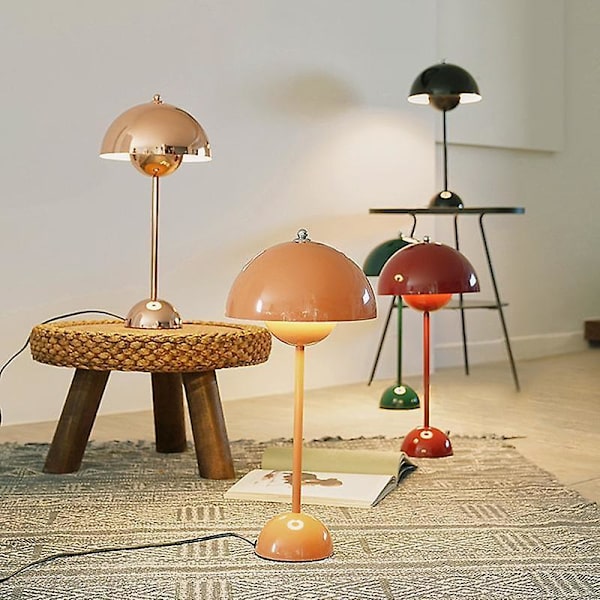 Modern iron flowerpot table lamps for bedroom living room bedside