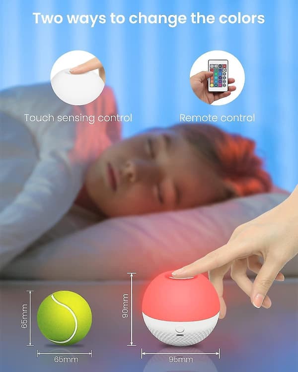 Led Bedside Lamp Night Light Children, Touch Dimmable Atmosphere Table Lamp