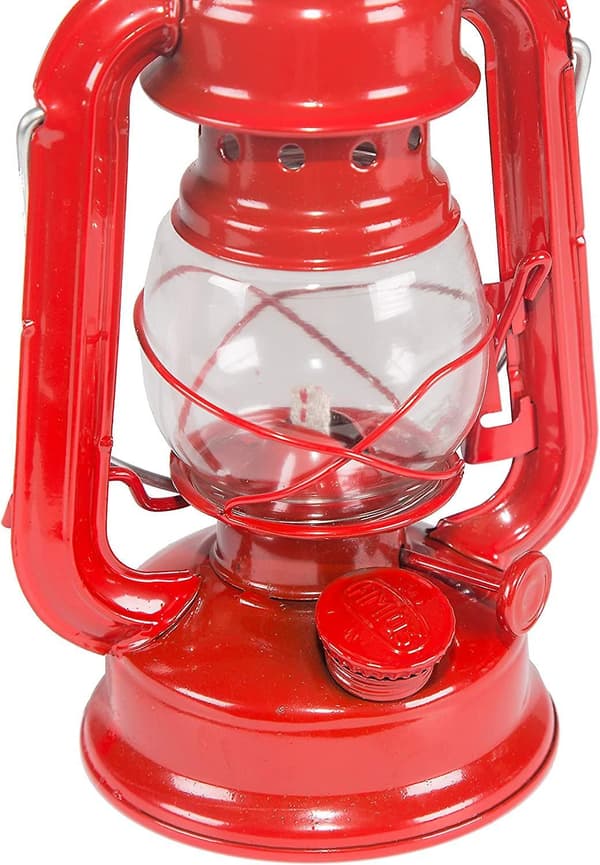 Liten orkanlampe (rød, 20 cm) 130 One Size