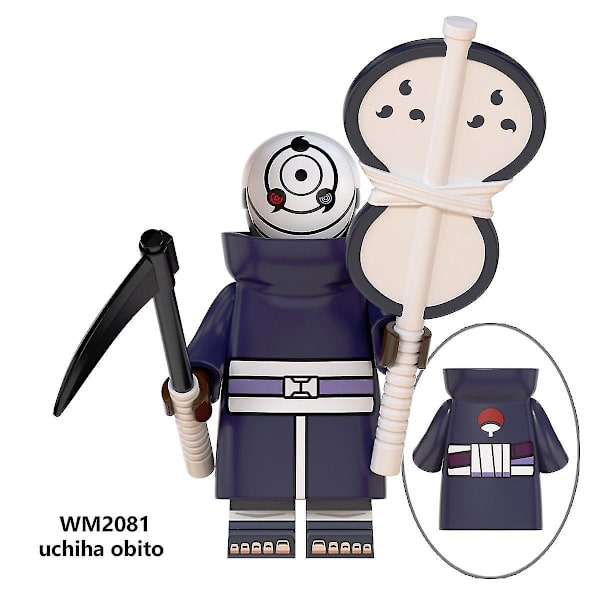8pcs Naruto Series Children's Assembled Building Block Minifigure Toys