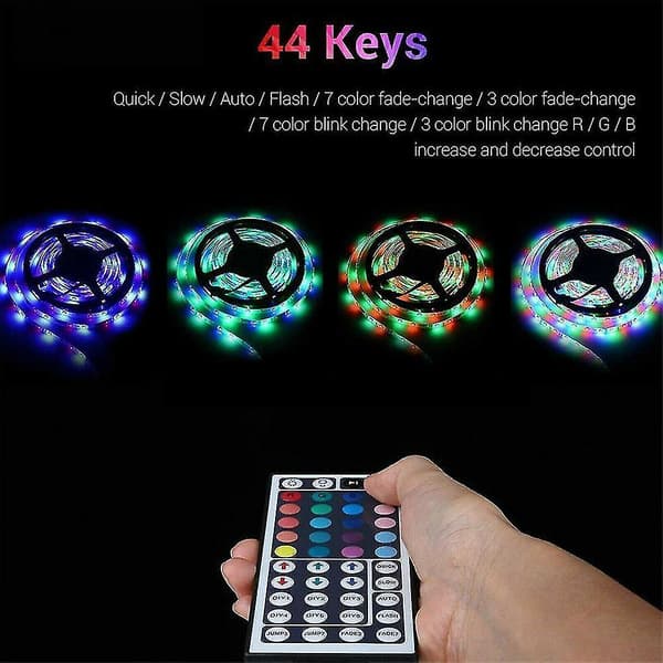 RGB LED Bar 3528 Smd Flexible Strip Light TV Backlight with Remote Control US Plug