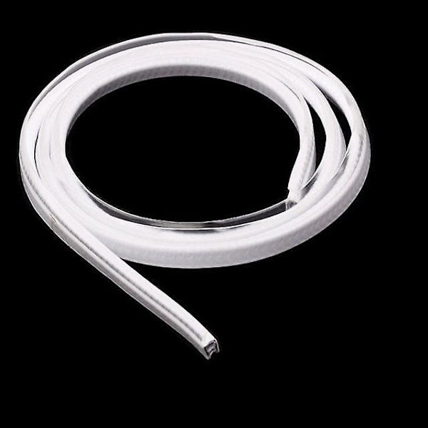 5m Car Door Anti Collision Soundproof Strip With Steel Disc Bumper Trim Edge Scratch Protector Strip Sealing Guard Styling Decor White