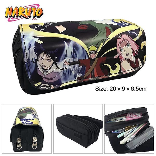 Naruto Kids Double-layer Pencil Case Large Capacity color 3