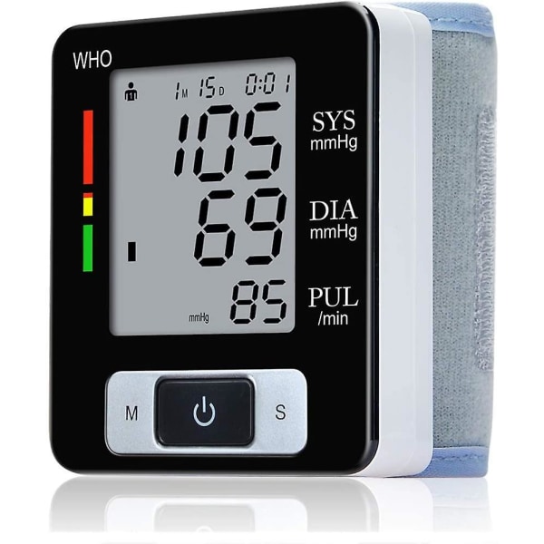 Automatisk Digitalt Håndledsblodtryksmåler Puls Øvre LCD Tæller