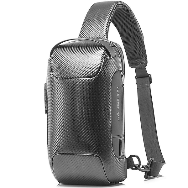 Lightweight Traveling Bag Laptop Backpack Anti Theft Crossbody Bag for Men USB Shoulder Daypack Business Flash black