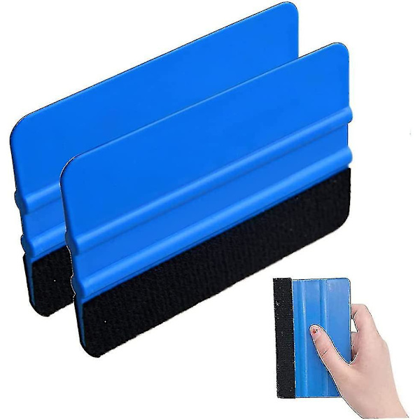2 Pack Plastic Squeegees For Soft Vinyl Sticker Squeegee Window Tinting Tool Soft Felt Scr
