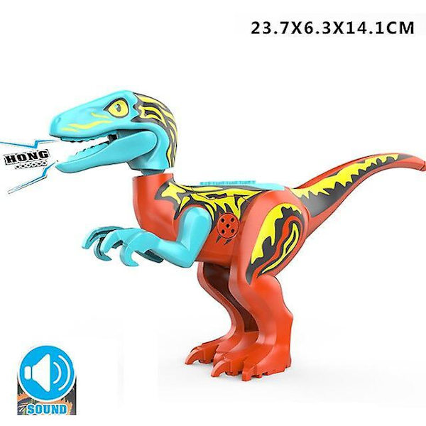 Brutal Raptor Building Jurassic Blocks World Mini Dinosaur Figures Bricks Dino Toys For Children Dinosaurios O