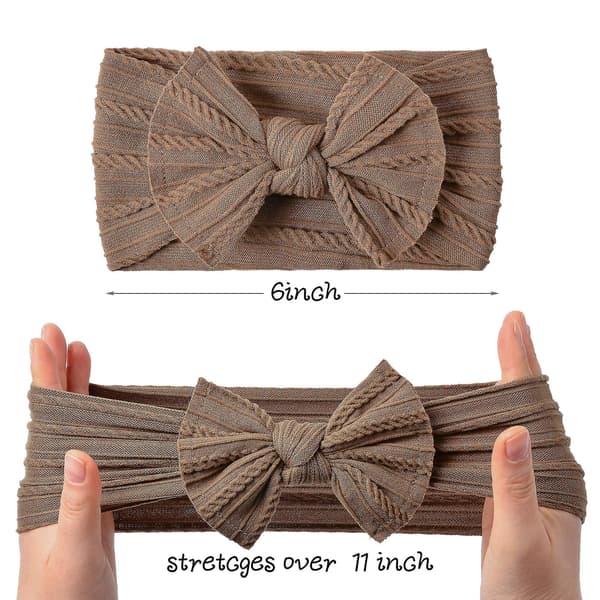 12 Pakke Baby Nylon Hårbånd