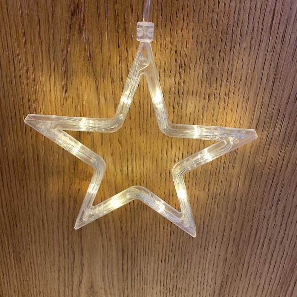 Led Star Window Decoration Christmas Decoration Timer Battery Operated