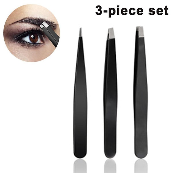 Tweezers Set - Professional Stainless Steel Tweezers, Best Precision Tweezers Compatible With Eyebrows - Great Precision Compatible With Facial Hair