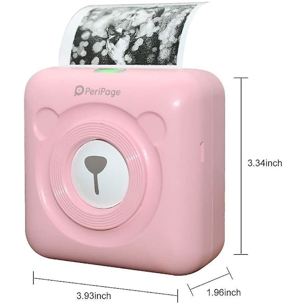 Mini Printer, Wireless Thermal Label Printer, Sticky Note Receipt, Suitable For Android Ios Smart Phone Windows, With 6+1 Printing Paper Roll