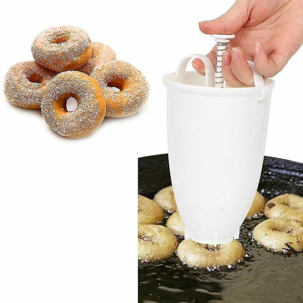 Plastic Manual Doughnut Machine Lightweight Fry Donut Maker Diy Baking Tool Milking Machine 1pc