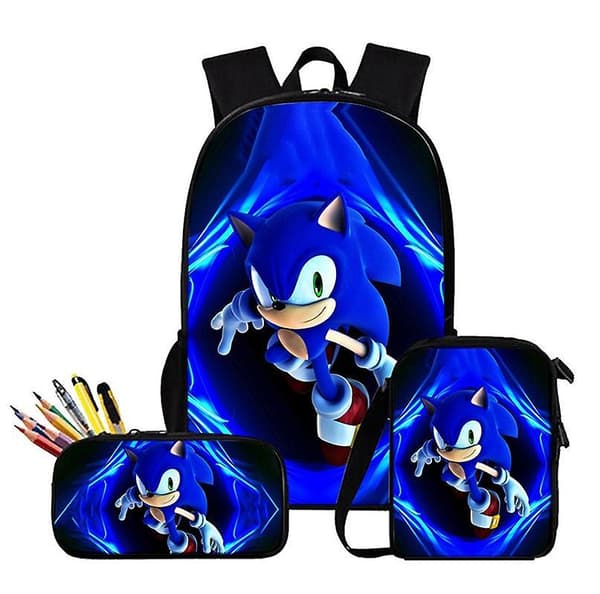3 stk./sett Super Sonic Ryggsekk 3D-printet sett