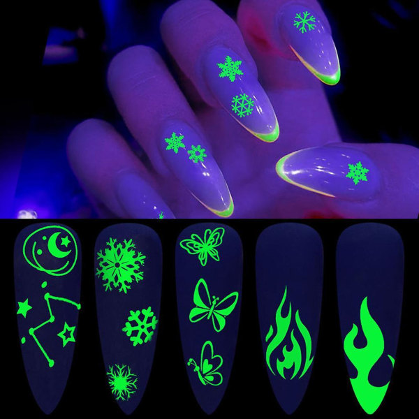 Halloween Nail Art Stickers Self-adhesive Diy Nail Decal Strips Kit Halloween 1