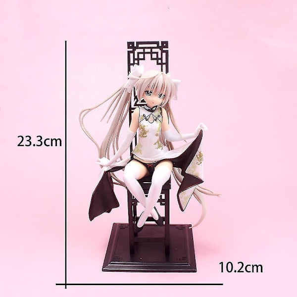 Lelakaya-skytube Yosuga No Sora Kasugano Sora Mekko, Cheongsam-versio PVC, 3 Liikuteltavaa Nukkasarjaa C