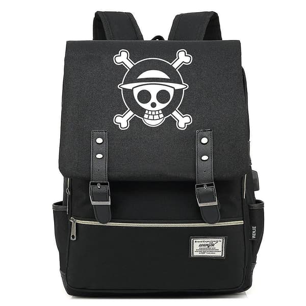 One Piece Luffy White Beard Luo Junior Student Schoolbag USB Color-5