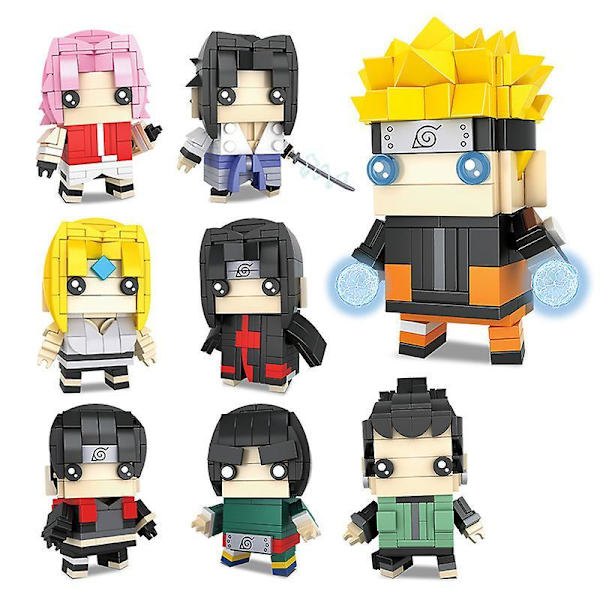 One Piece Byggeklodser Legetøj Luffy Zoro Figur Naruto Byggeklodser Kakashi Klods Cube Legetøj Små Partikler Børn Puslespil 3