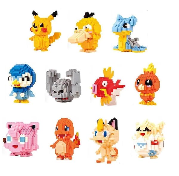 Små Bygge Pokemon Klodser legetøj 34 stil B1