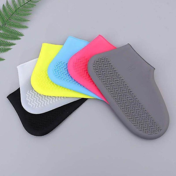 Silicone Waterproof Shoe Covers Reusable Rain Shoe Covers BLACK S