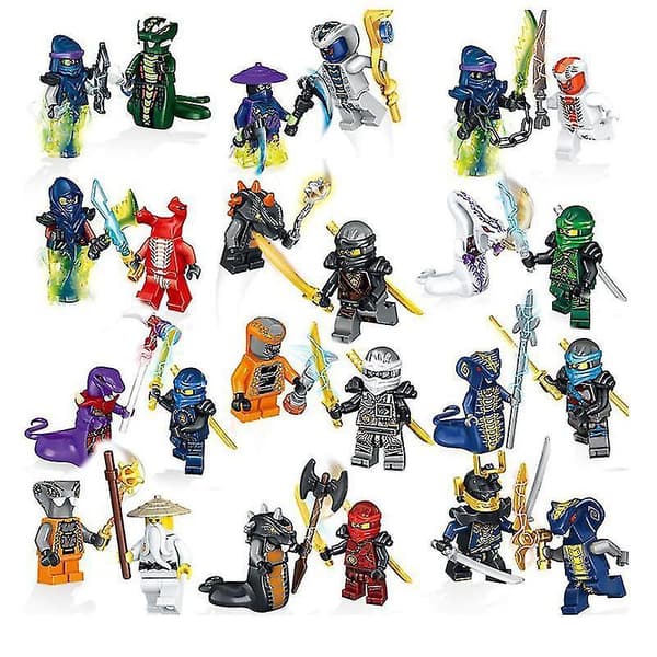 24 Minifiguuria Phantom Ninja Vs Python Hirviöheimo Koottavat Rakennuspalikat Poikien Lelut