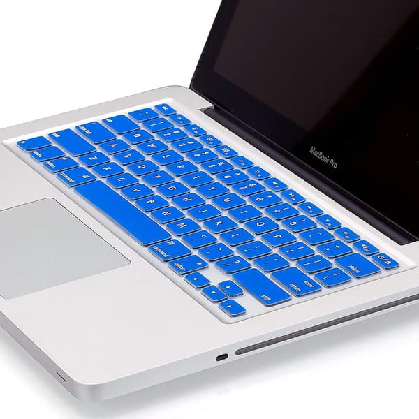 Macbook Keyboard Cover Compatible With Older Version Macbook Pro 13, 15, 17 Inch Blue