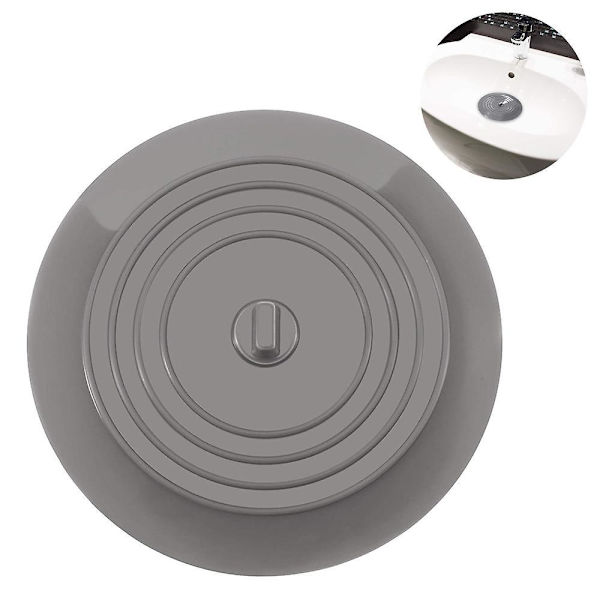 Silikon Flat Vaskepropp - hvit Grey